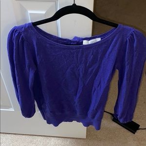 Loft sweater with button detail on back